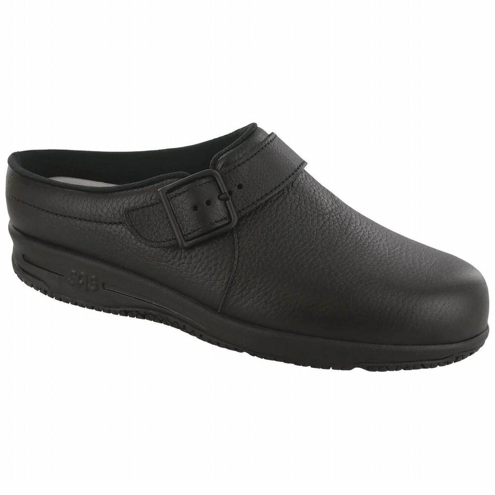 NEW SAS women's clog slip resistant loafer in black